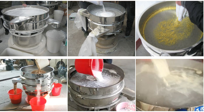 豆?jié){振動篩可適用于化工行業(yè)、食品行業(yè)、冶金礦業(yè)、公害處理等行業(yè)