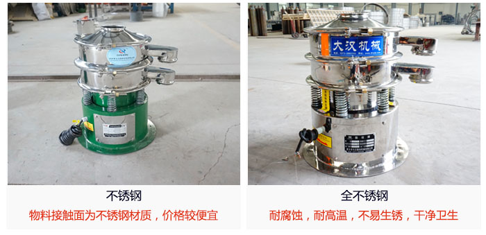 小型圓形篩做工采用：內外拋光的制作方法，能夠保證產品的干凈。