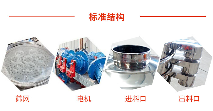 標(biāo)準(zhǔn)篩，篩網(wǎng)，電機(jī)，進(jìn)料口，出料口